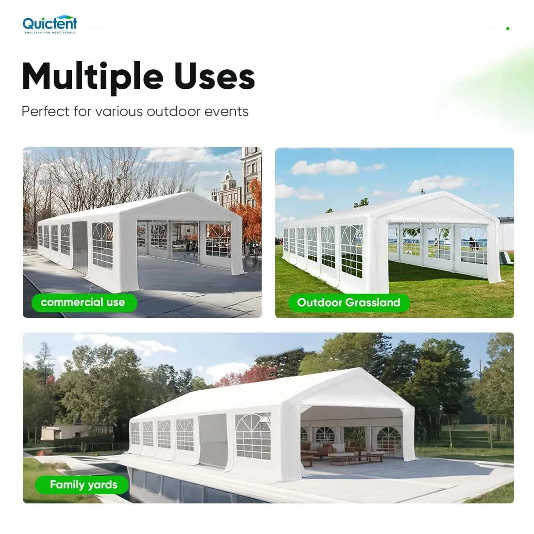 20' x 40' Party Tent -White