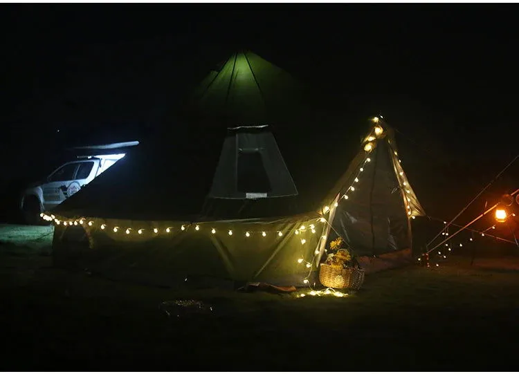 6 8 10 Person Mountaineering Car Glamping Yurt Family Sun Shelter Travel Awning Hiking Canopy Beach Relief Outdoor Camping Tent