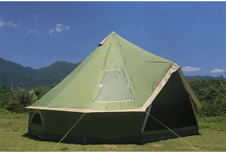 6 8 10 Person Mountaineering Car Glamping Yurt Family Sun Shelter Travel Awning Hiking Canopy Beach Relief Outdoor Camping Tent