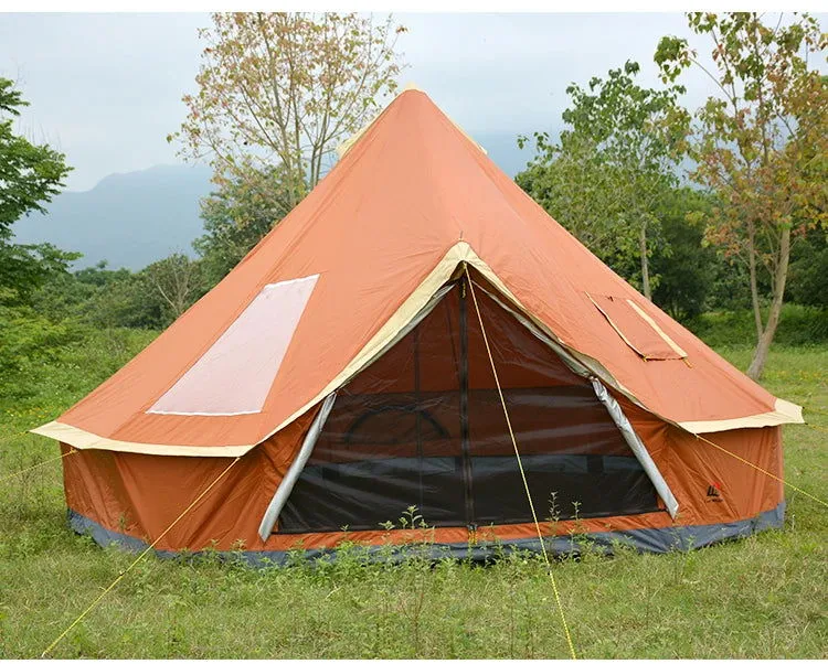 6 8 10 Person Mountaineering Car Glamping Yurt Family Sun Shelter Travel Awning Hiking Canopy Beach Relief Outdoor Camping Tent