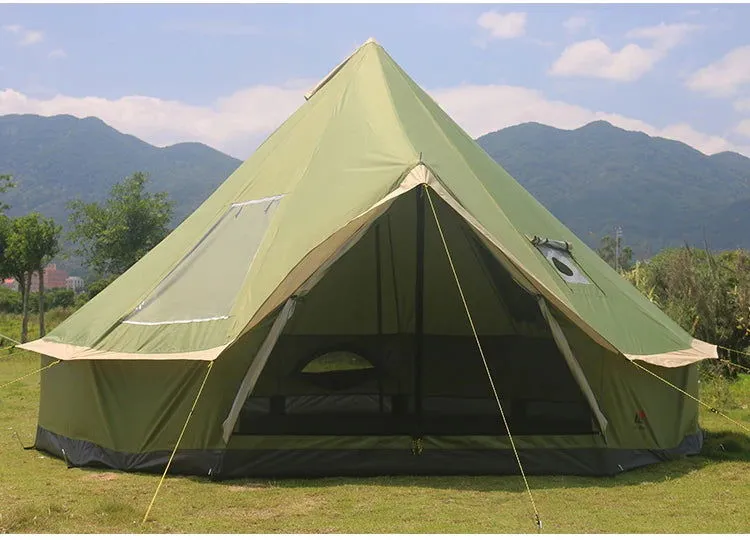 6 8 10 Person Mountaineering Car Glamping Yurt Family Sun Shelter Travel Awning Hiking Canopy Beach Relief Outdoor Camping Tent