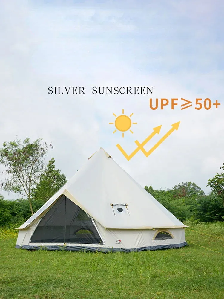 6 8 10 Person Mountaineering Car Glamping Yurt Family Sun Shelter Travel Awning Hiking Canopy Beach Relief Outdoor Camping Tent