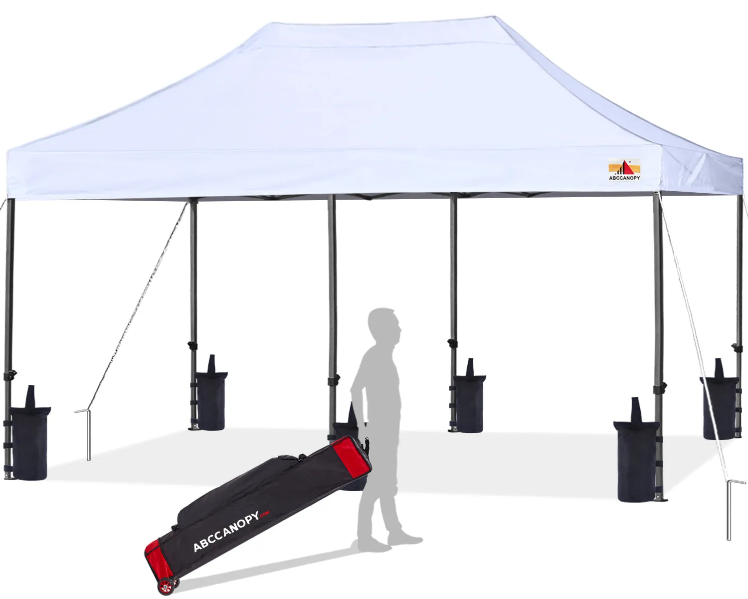 ABCCANOPY S1 Commercial Durable Easy Pop Up 8x8/8x12/8x16 Canopy Tent