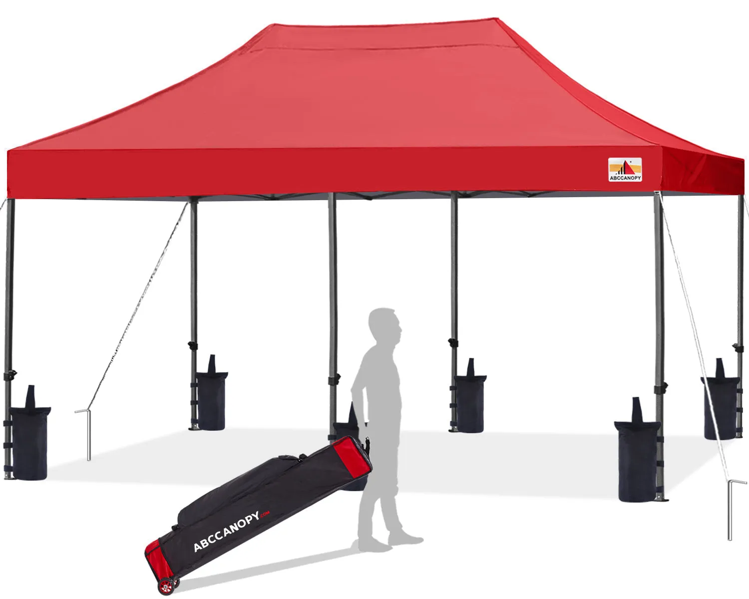 ABCCANOPY S1 Commercial Durable Easy Pop Up 8x8/8x12/8x16 Canopy Tent
