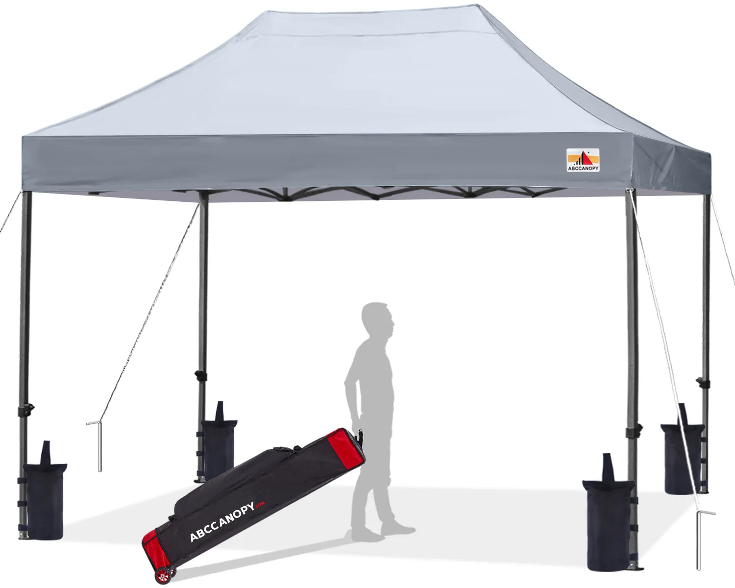 ABCCANOPY S1 Commercial Durable Easy Pop Up 8x8/8x12/8x16 Canopy Tent