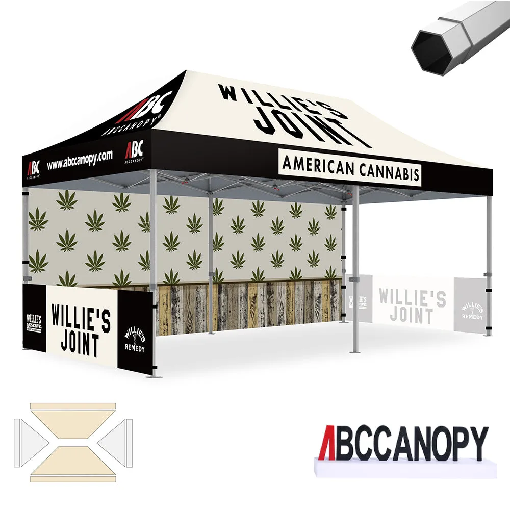 ABCCANOPY S1 S2 Premium 10x10/10x15/10x20 Custom Canopy (Brand Union)