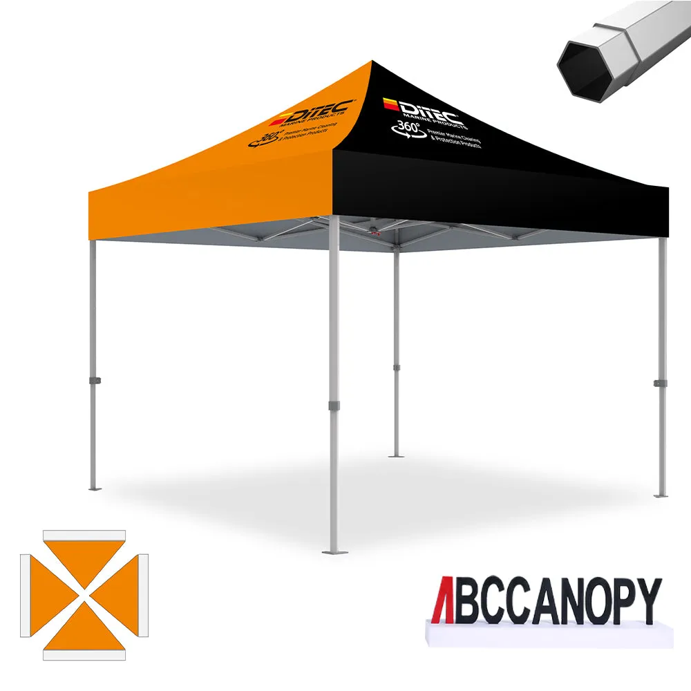 ABCCANOPY S1/S2/S3 Professional Super Duty Aluminum 10x10 Custom Canopy Tent