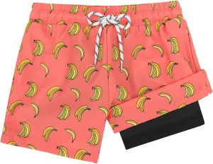 Century Star Boys Swim Trunks with Compression Liner Boys Bathing Suit Toddler Swim Trunks Beach Board Shorts Swimwear