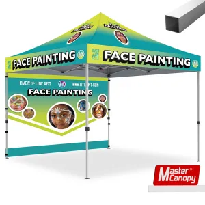 Commercial Series- Custom 10x10 Deluxe Easy Pop-up Personalized Canopy Tent