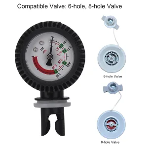Dilwe Inflatable Boat Barometer,Portable Nylon Boat Air Pressure Barometer for Inflatable Boat Kayak Raft Surfing