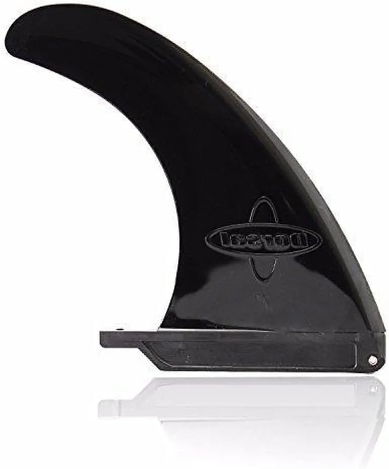 DORSAL Signature Surf SUP Single Center Fin for Longboard Surfboard Black Glass Filled Nylon