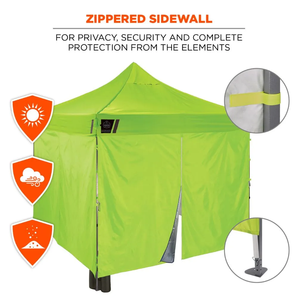 Ergodyne 12976 #6053 Single Lime Enclosed Pop-Up Tent Kit - 10ft x 10ft