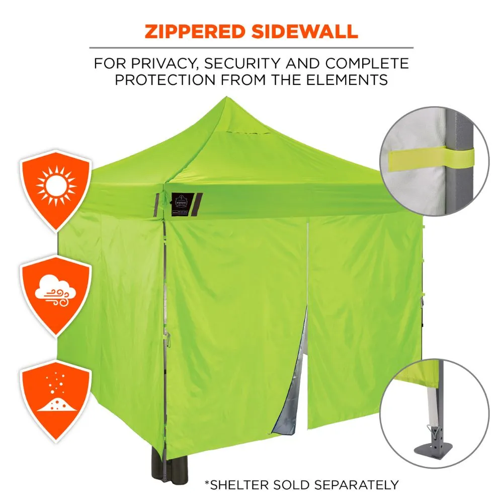 Ergodyne 12984 #6054 Lime Pop-Up Tent Sidewall Kit - 10ft x 10ft