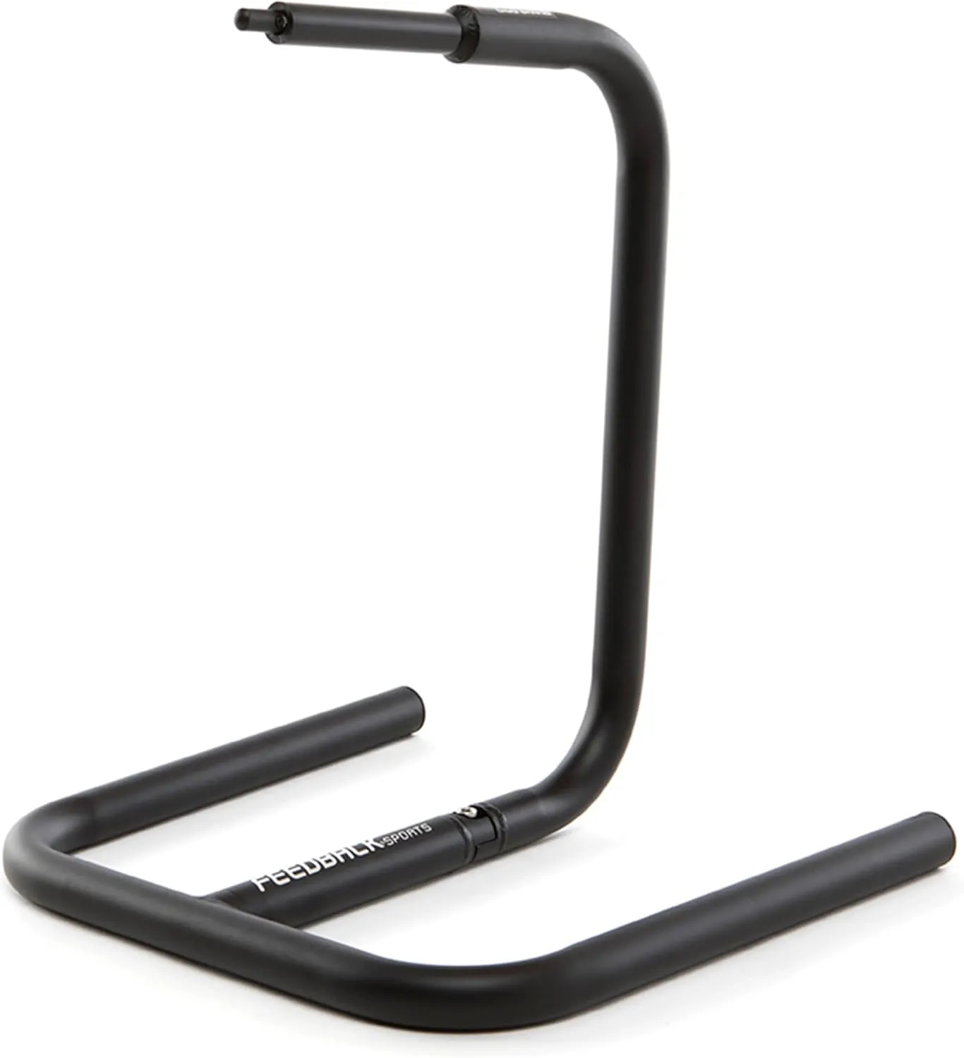 Feedback Sports | Scorpion Moto-Style Portable Bike Stand | Bottom Bracket Crankarm Support for Road, MTB, Cyclocross, E-Bike | 2 Piece | Black