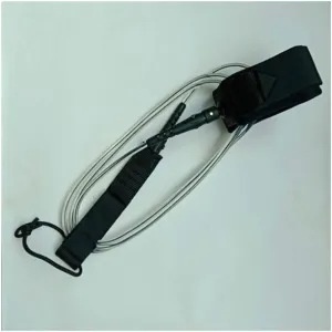 Inflatable Paddle Boards Surfboard Leash 6feet5.5mm Double Swviels Straight Leash with Polyurethane TPU Nylon Stainless Steel Surf Leash Vacation Must Haves (Color : Black core transpare)
