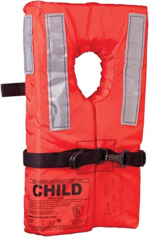 Kent Commercial Type I Collar Style Life Jacket, Orange