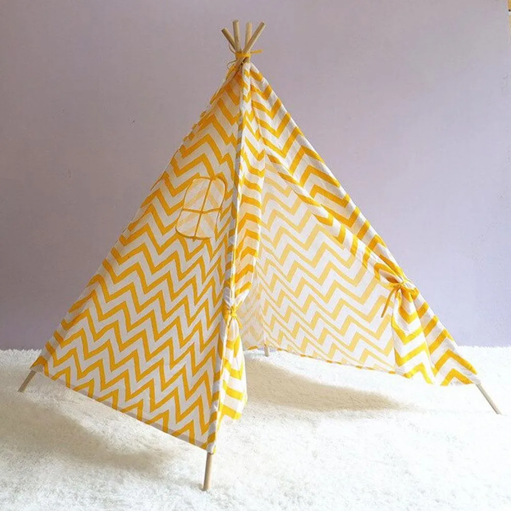 Kids 4 Poles Teepee Play Tent