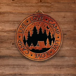 Love Camp Tent Cabin Decor