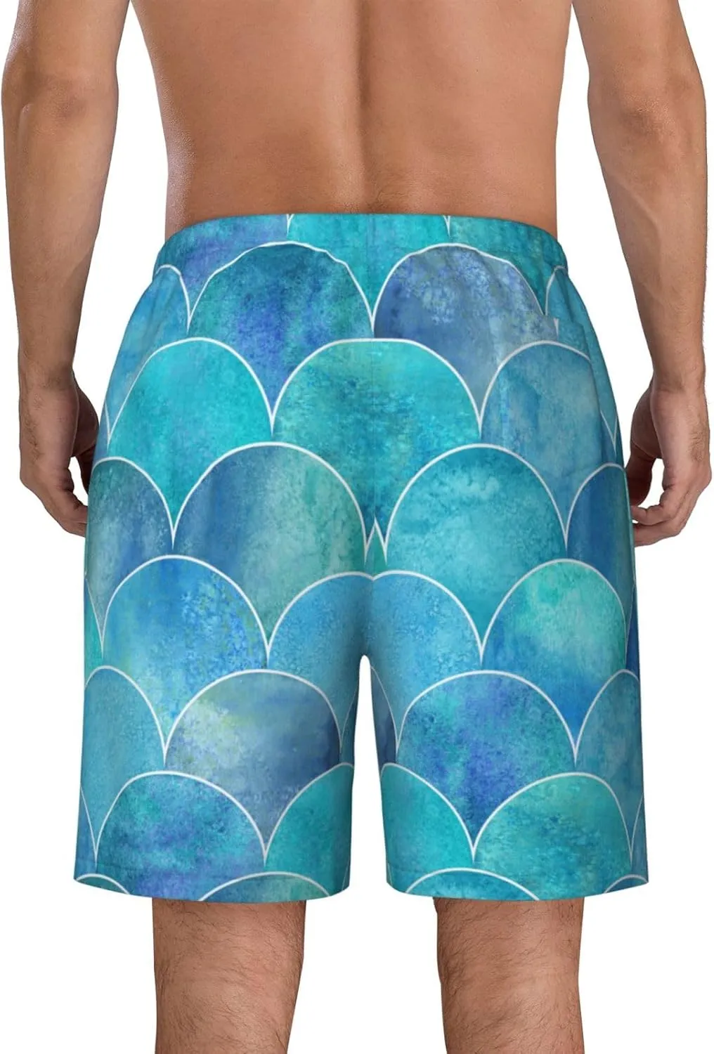 Mens Swim Trunks with Mesh Lining,9 Inch Quick Dry Board Shorts Bathing Suit Swimsuit Beach Pants Swimwear