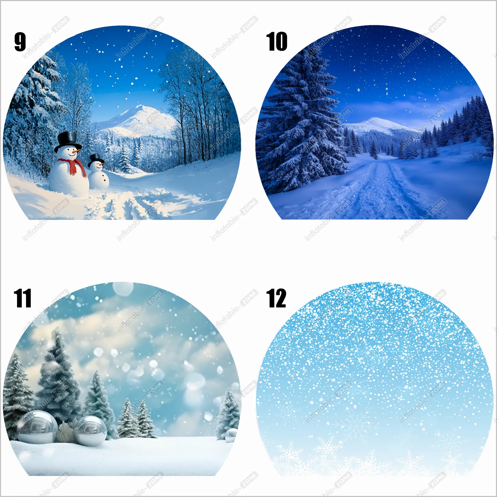 Merry Christmas Snow Globe Inflatable Indoor Park Custom Snow Globe Clear Igloo Tent For Backyard Party