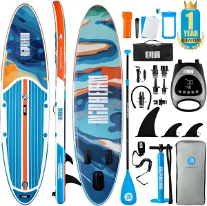 Niphean Inflatable Stand Up Paddle Board with SUP Accessories, Paddle Board Pump, 20 PSI High Pressure SUP Pump