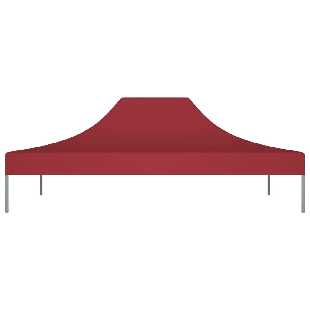 Party Tent Roof 4.5x3 m Burgundy 270 g/m²