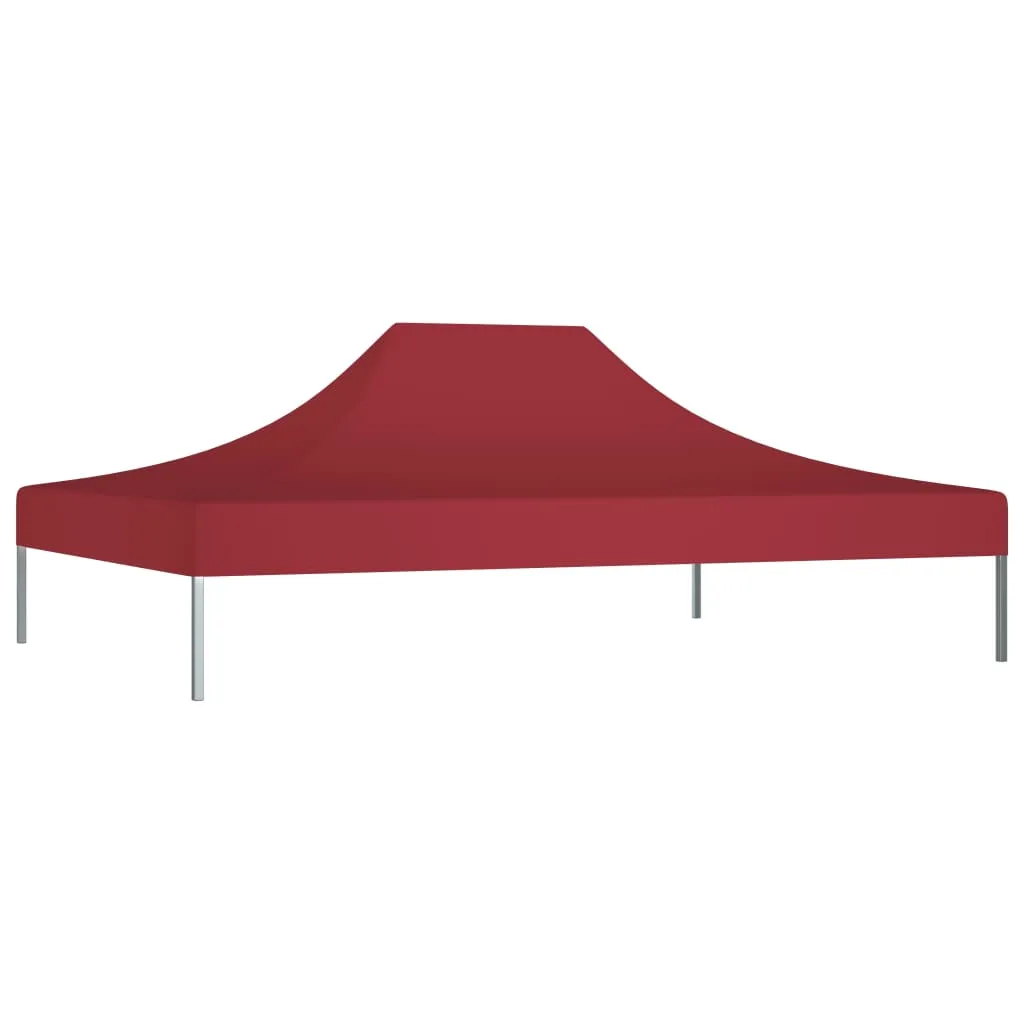 Party Tent Roof 4.5x3 m Burgundy 270 g/m²