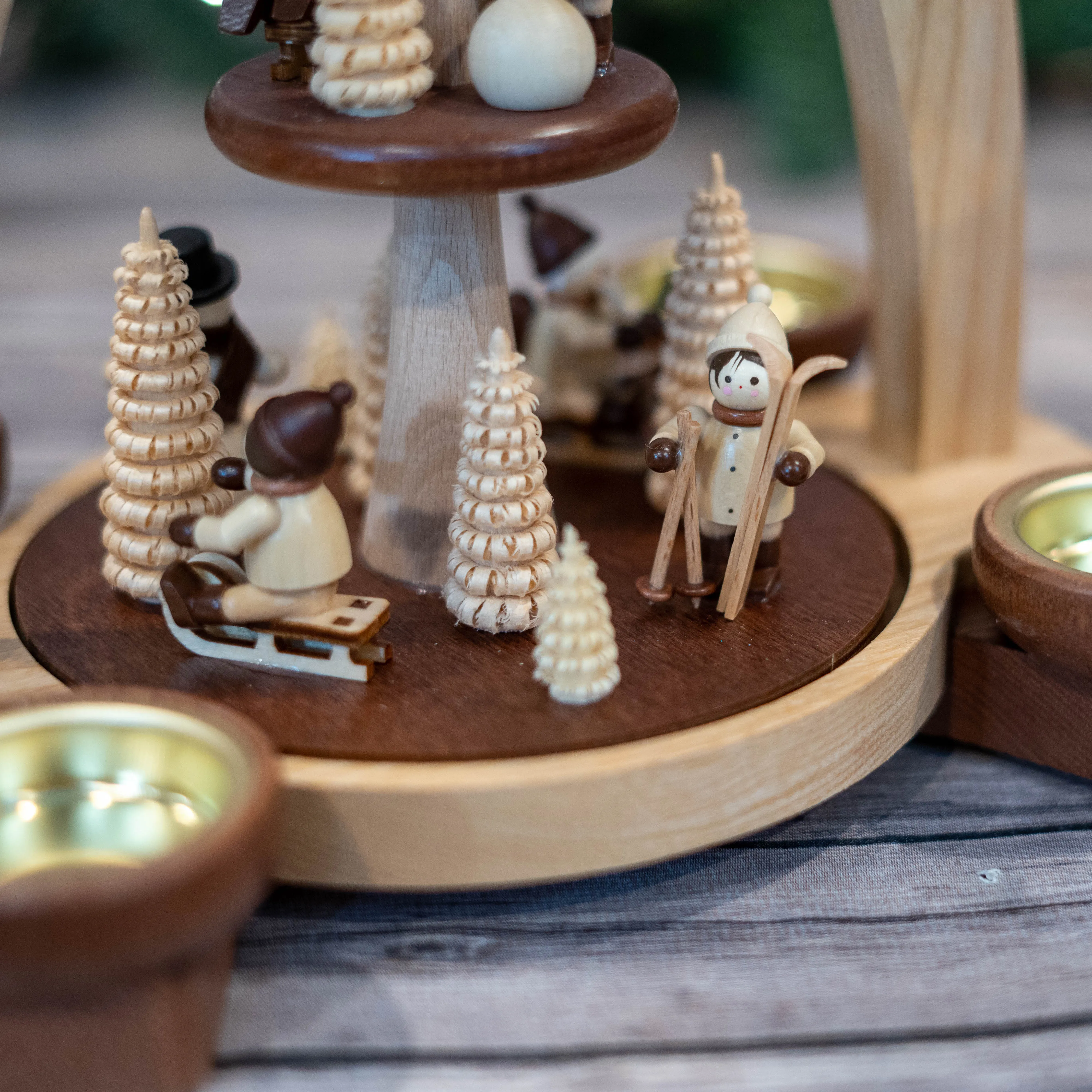Pyramid Winter Scene 2 Tier