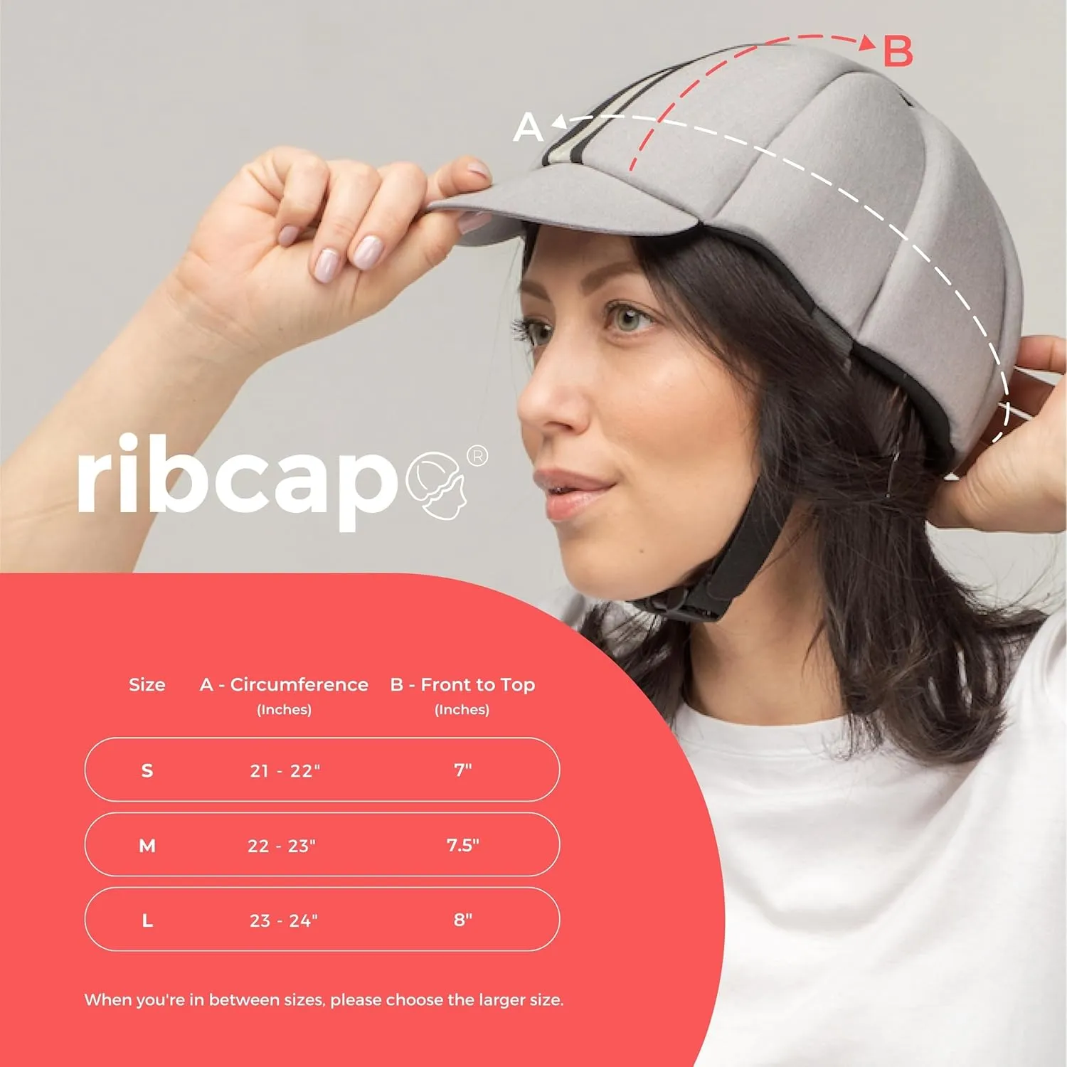Ribcap Hardy Medical Grade Protective Helmet | Platin | Soft Helmet for Epilepsy | Protective Helmet for Seizures | Fashionable and No Stigma