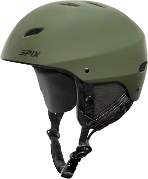 SPIX Ski Helmet Snowboard Helmet - ASTM Safety Standard Size Adjustable for Adults Youth Men and Women, Matte Olive, S(19.3-21.3/49-54cm)