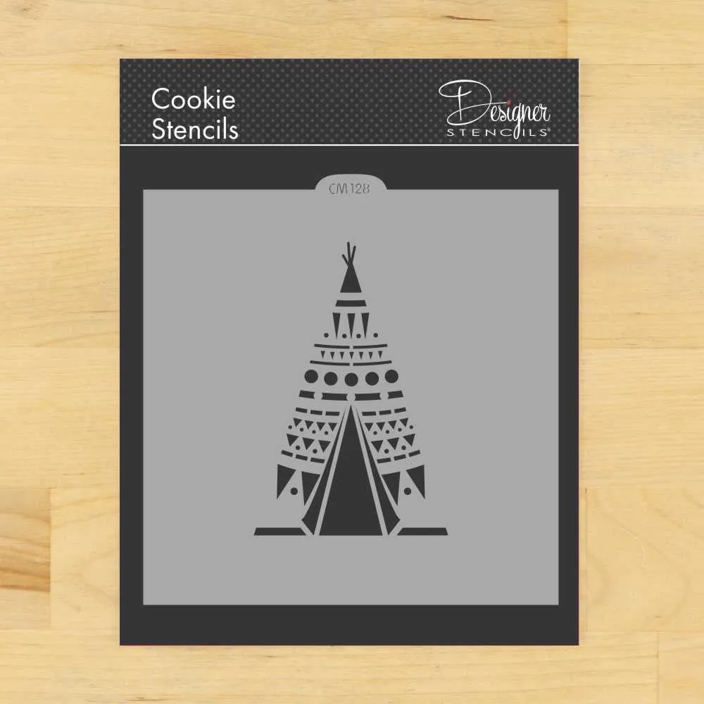Teepee Cookie Stencil by Designer Stencils