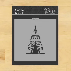 Teepee Cookie Stencil by Designer Stencils