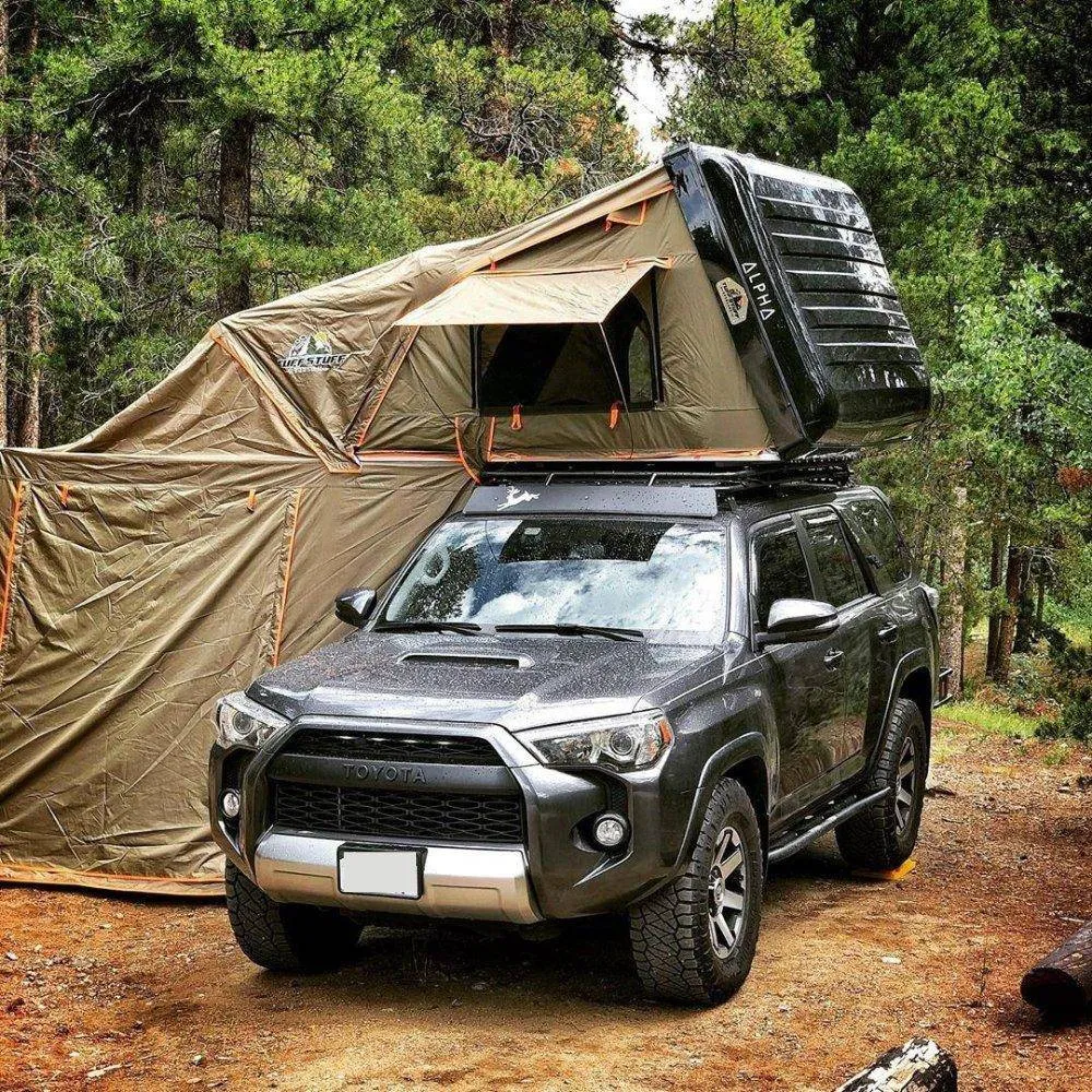 Tuff Stuff ALPHA™ Hard Top Side Open Tent, Black, 4 Person (TS-RTT-CS-BK)