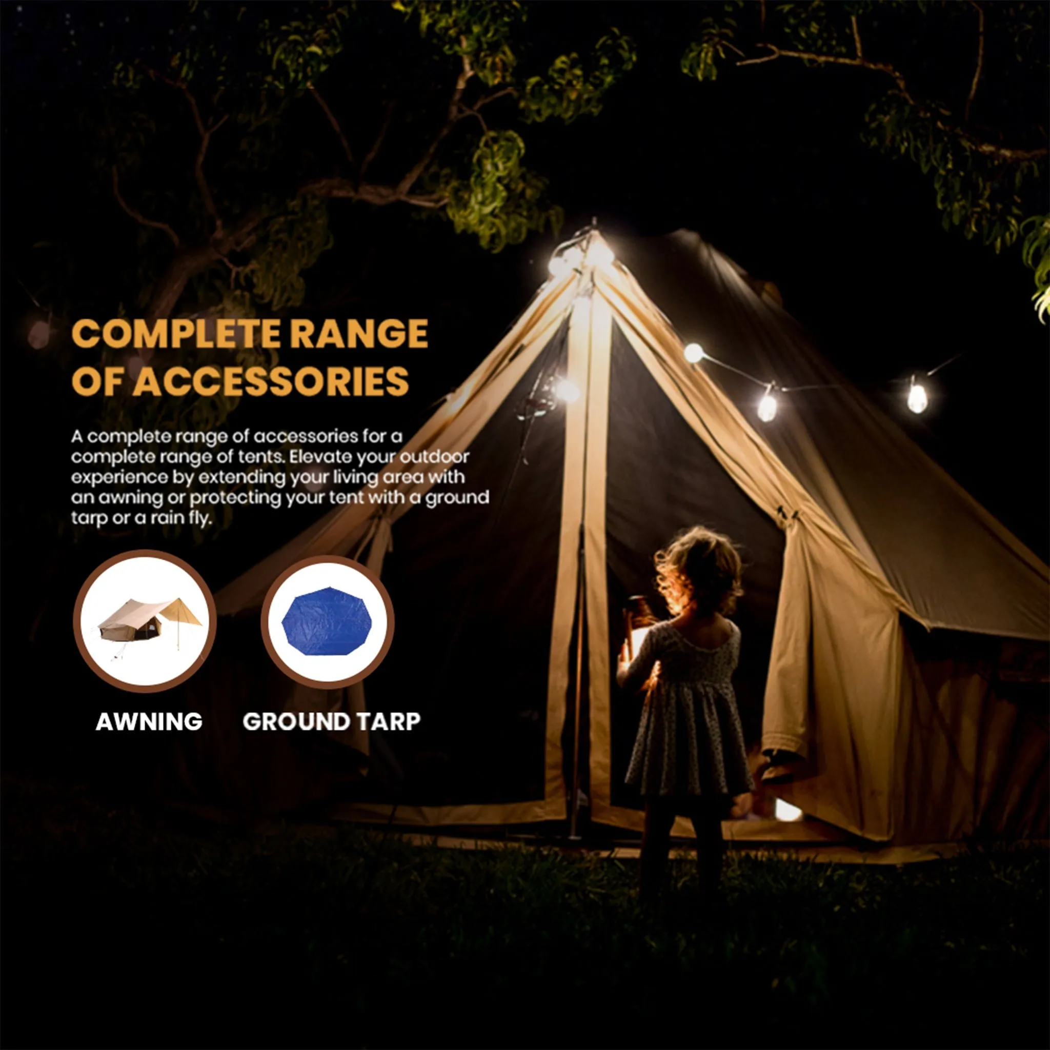 Used - 10' Regatta Bell Tent - Desert Red