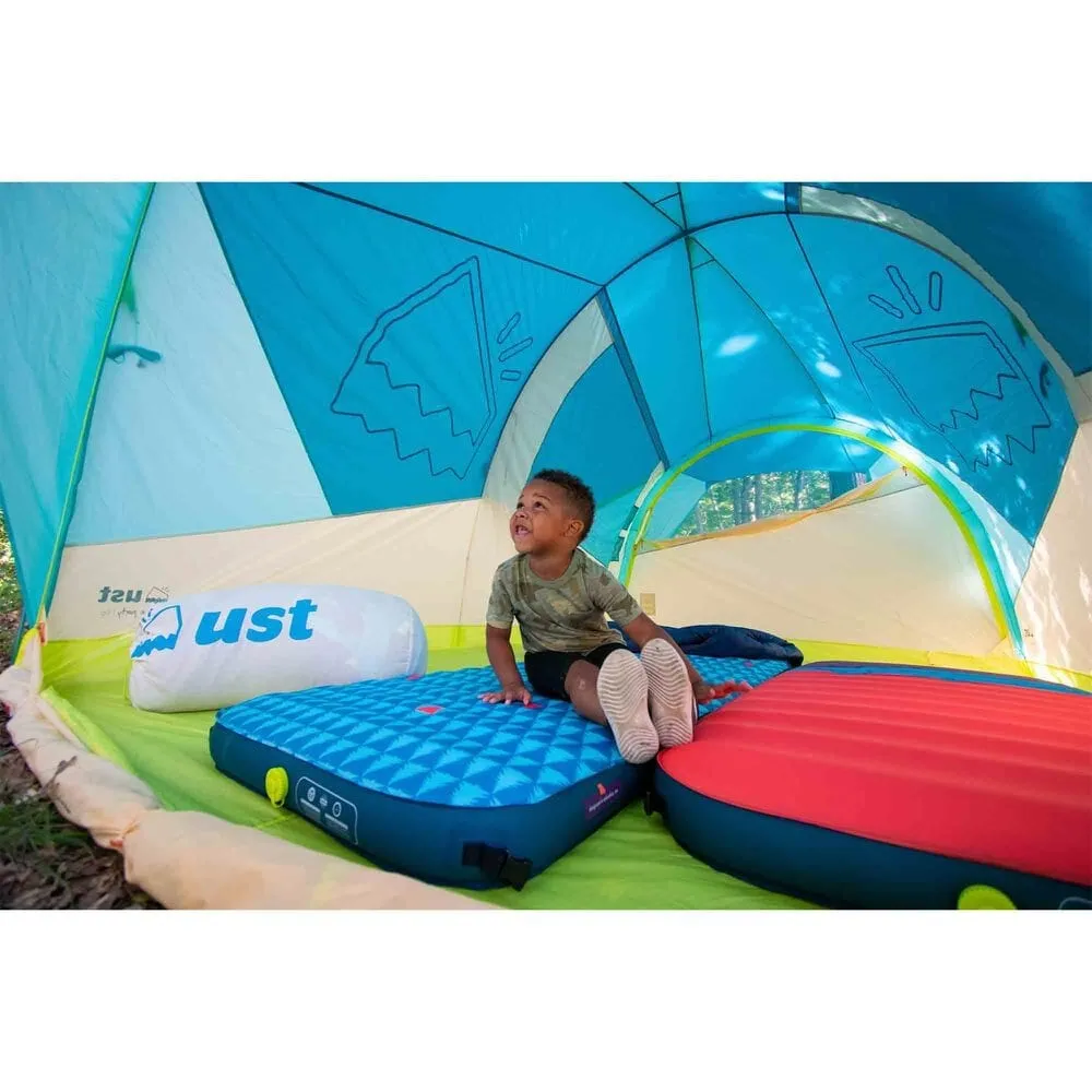 ust House Party 6 Person Tent - Single Wall Construction With Extra-Large Front and Rear Doors